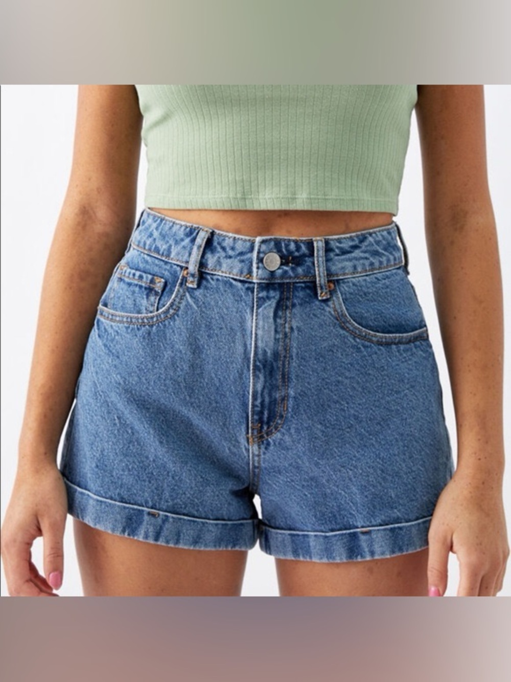 PacSun High-Waisted Jean Shorts